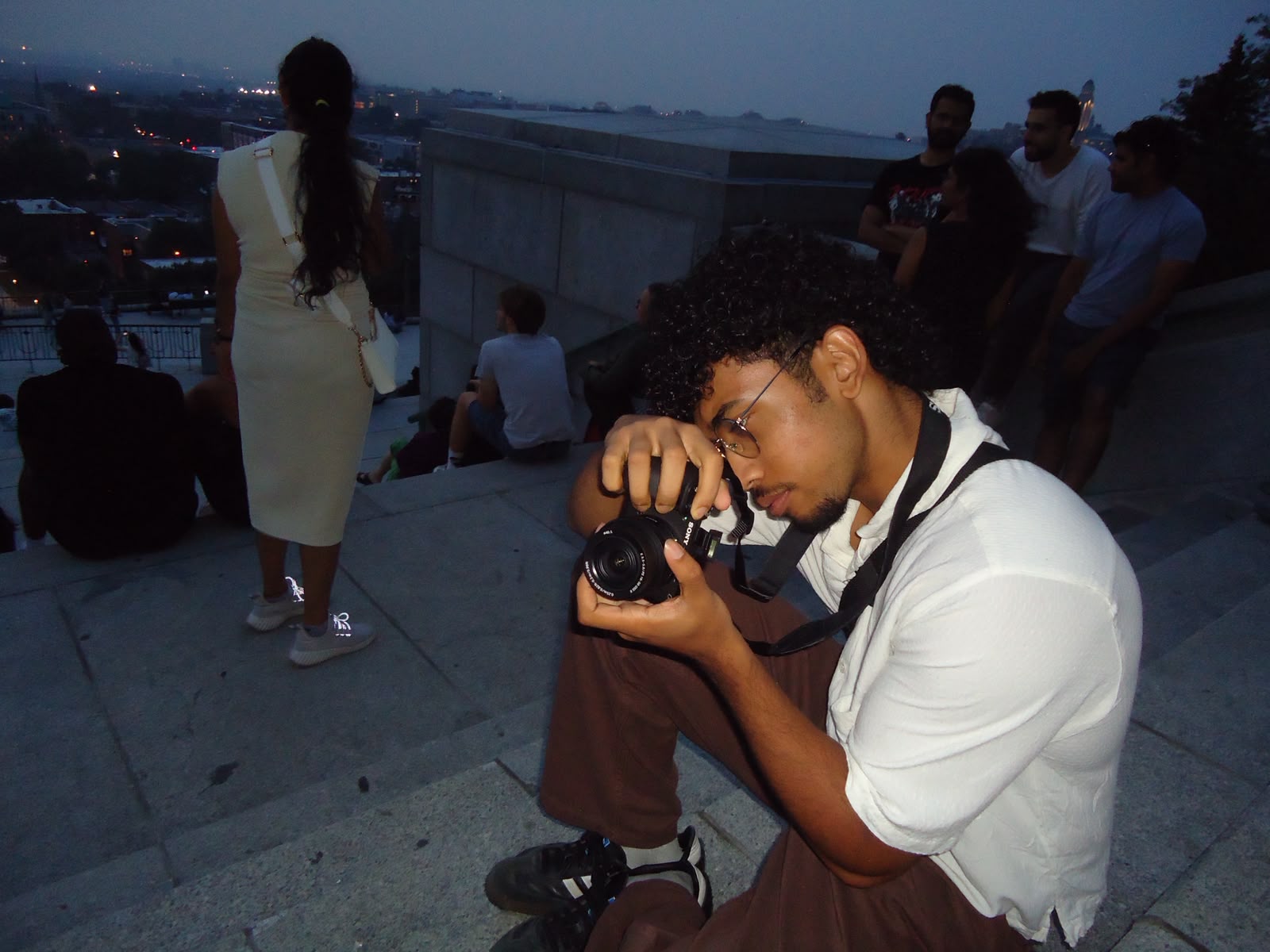 Nadeem shooting at dusk over Montreal