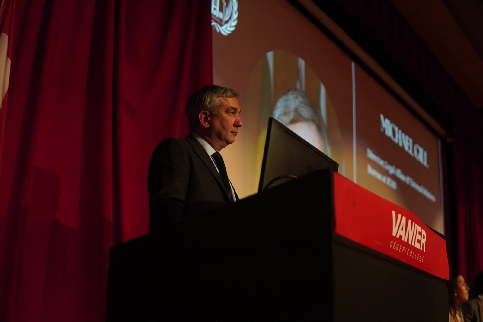 Speaker at a Vanier College conference